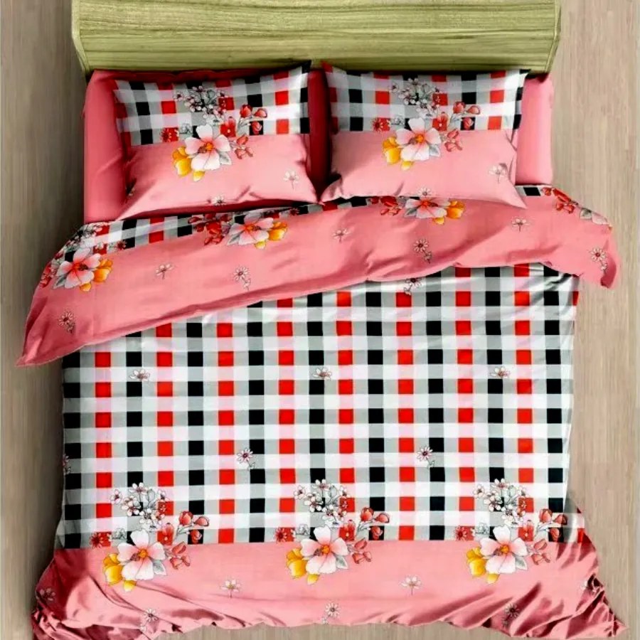 Lenjerie de pat Honey din bumbac mercerizat, multicolor