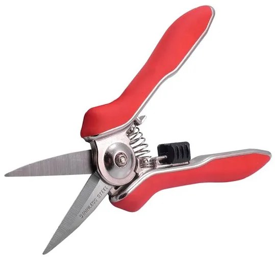 Foarfeca mini, varf ascutit, pentru taierea si ingrijirea florilor, bonsai, 15 cm