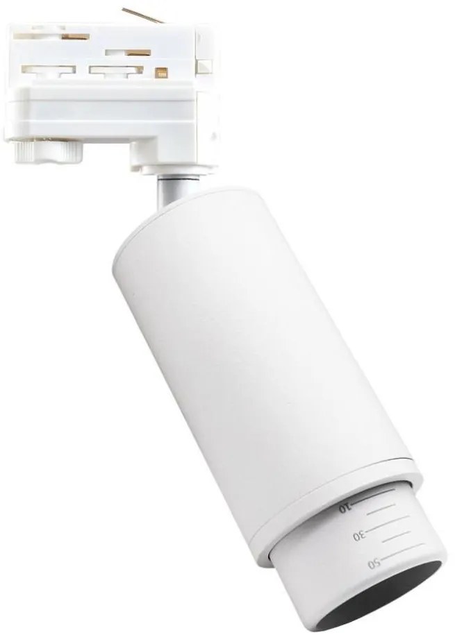 Spot pentru sistem de șină trifazic MICA 1xGU10/25W/230V alb
