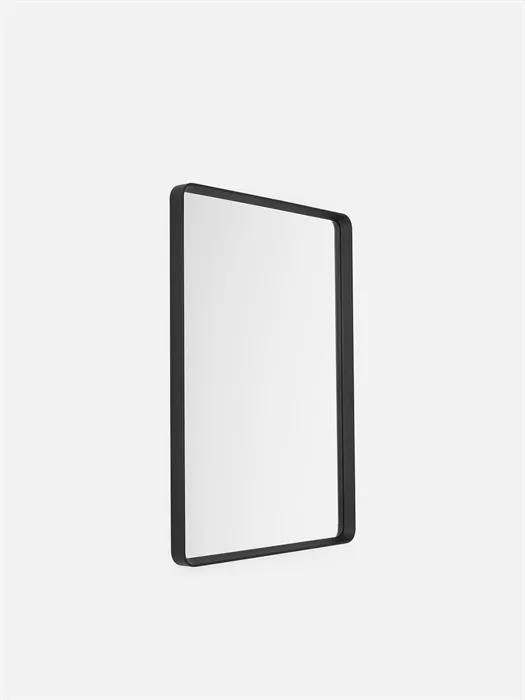 Oglinda dreptunghiulara aluminiu negru 50x70 cm Norm Rectangular Black Menu