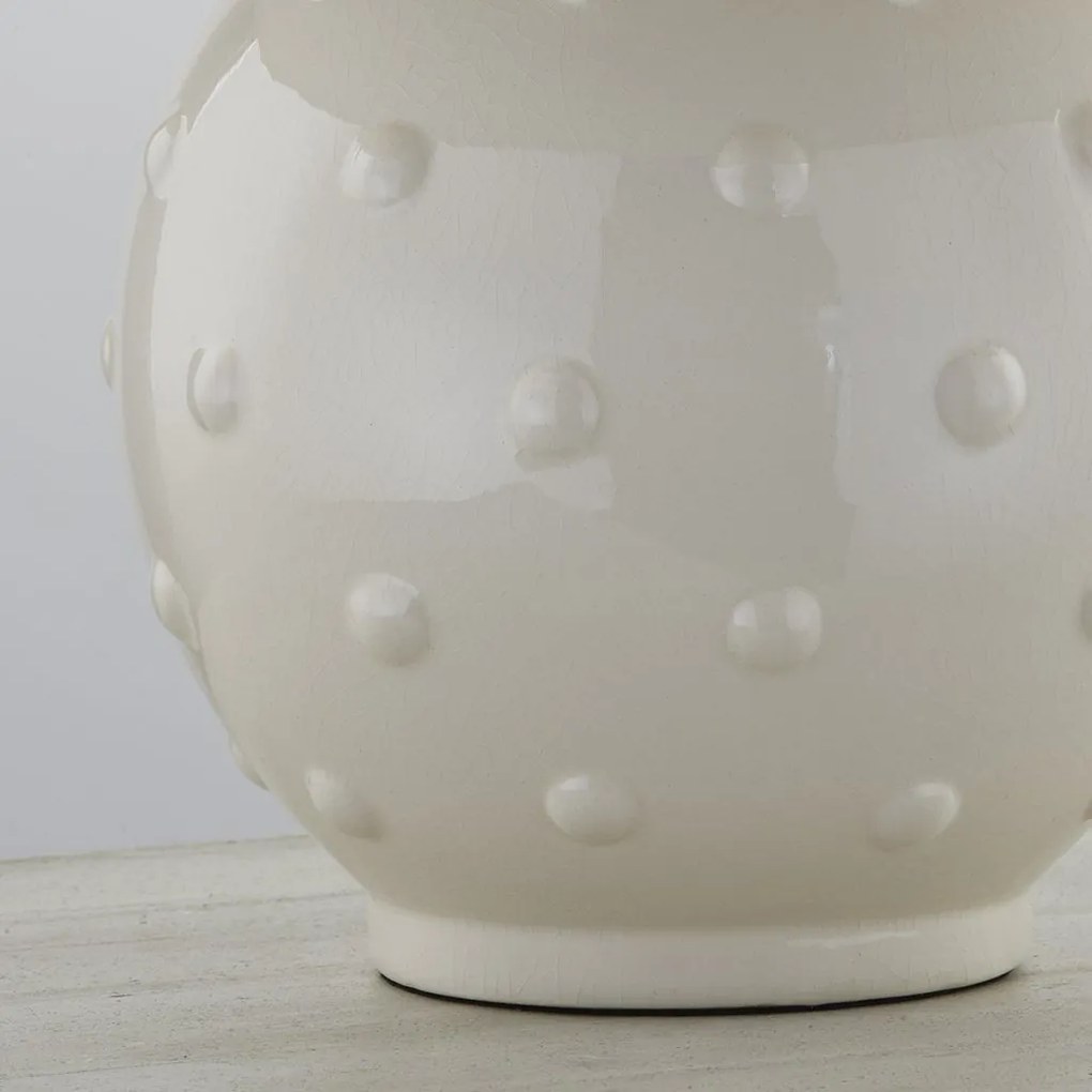 Veioza LUX, Ceramica Ivory, Tesatura In, ANNABELLE