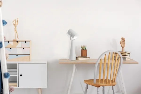 Kanlux 36260 - Lampă de masă LARATA 1xE27/5W/230V albă