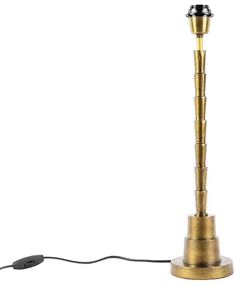 Lampă de masă Art Deco bronz fără umbră - Pisos