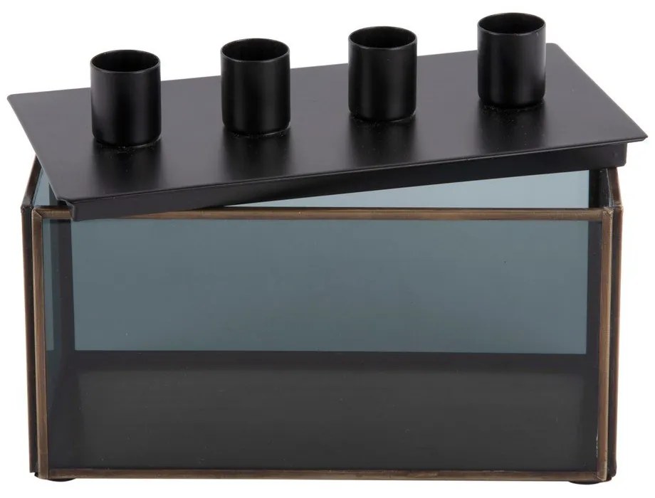 Sfeșnic din sticlă Boxed Rectangle – PT LIVING