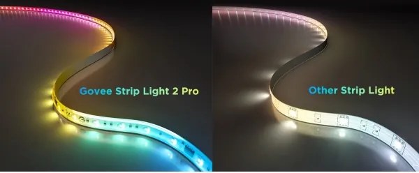 Bandă LED RGBWWIC dimabilă Govee Strip Light 2 Pro 5m Wi-Fi Matter