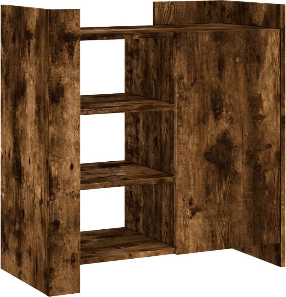 vidaXL Dulap, stejar fumuriu, 73,5x35x75 cm, lemn prelucrat
