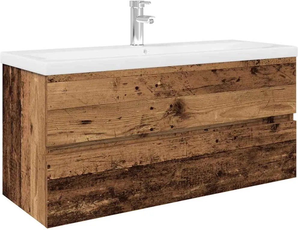 vidaXL Dulap pentru chiuvetă cu chiuvetă încorporată și robinet