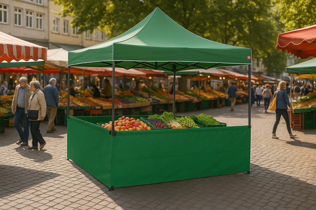 Perete despărțitor de 3 m pentru structură din oțel, Verde