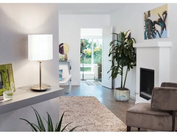 Lampă de masă Eglo 54744 ANADIA 1xE14/40W/230V alb/crom mat