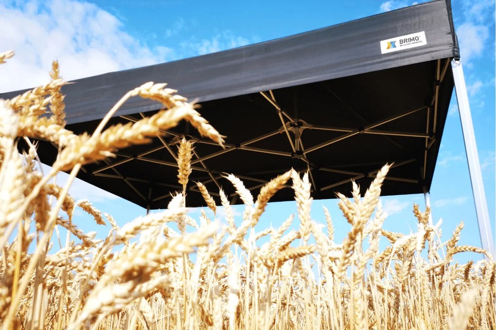 Cort publicitar 4x6 m Premium (Aluminiu) cu 3 pereți – de montare rapidă - cu 3 pereți - Albastru