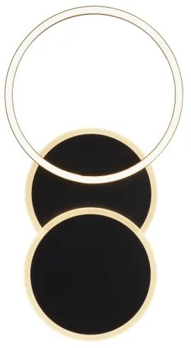 Plafonieră LED SEVENT LED/25,5W/230V negru Leuchten Direkt 14116-18