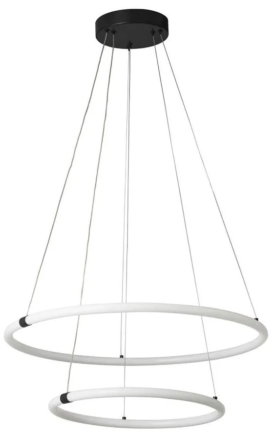 Pendul, Lustra suspendata cu 2 inele, design modern LED, Revolve