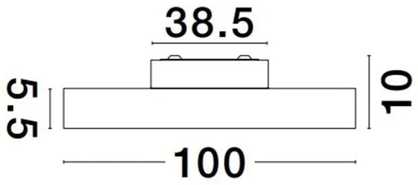 Plafoniera LED moderna design slim PERFECT 100cm negru 3000K Dimmable