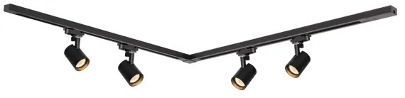 Spot în sistem pe șină VOLF 4xGU10/10W/230V negru