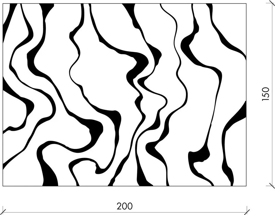 Pătură maro/crem 150x200 cm Felu – noo.ma