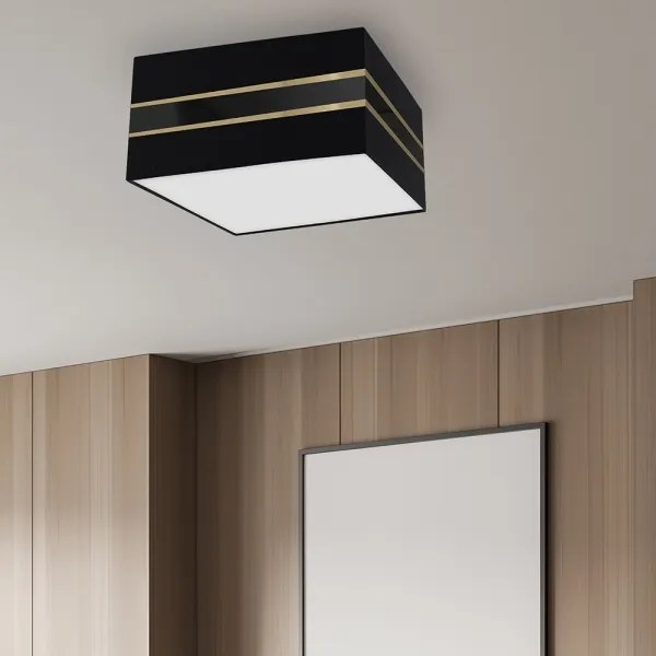 Plafonieră ULTIMO 3xE27/60W/230V neagră