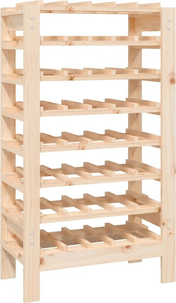 vidaXL Suport de vinuri, 61,5x30x107,5 cm, lemn masiv de pin