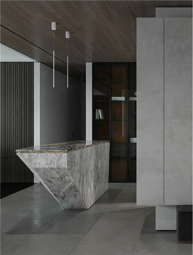 Pendul LED design minimalist STILVI alb