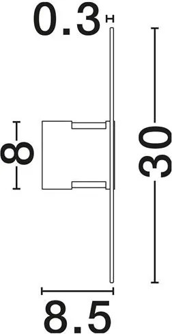 Aplica de perete LED decorativa VETRIO