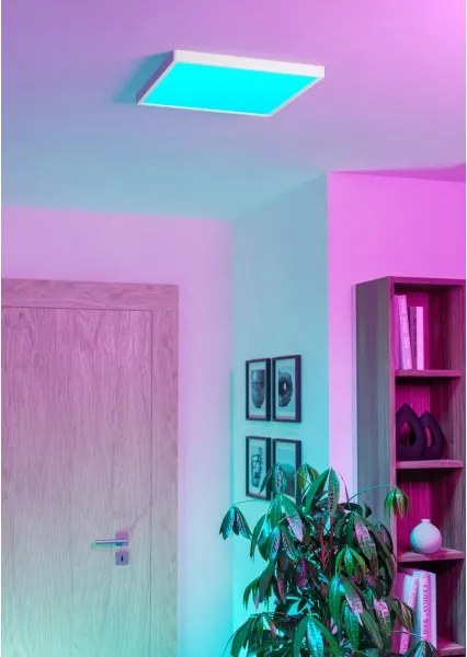 Eglo 901729 - Plafonieră LED pentru baie FUEVA-Z RGBW, dimmabilă, 17,8 W, 230 V, Ø39 cm, IP44, alb
