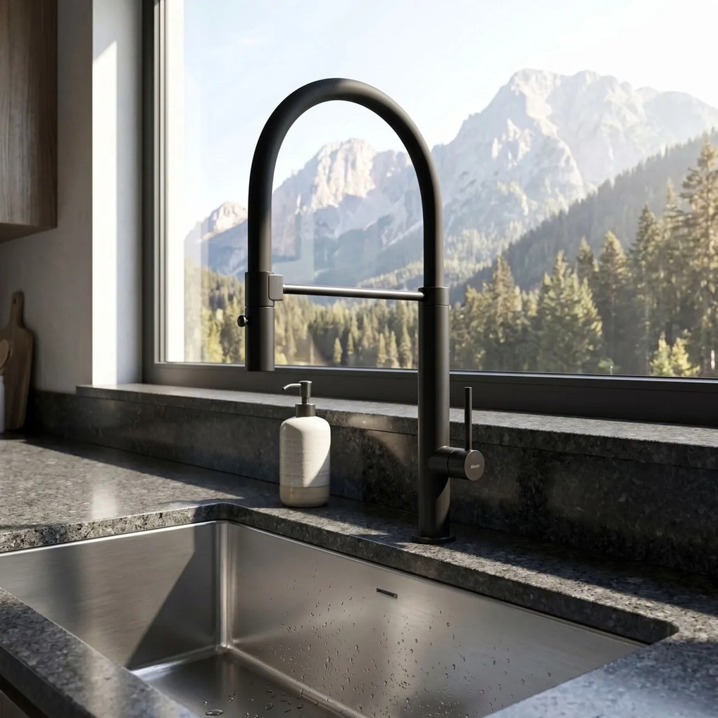 Baterie de bucătărie Rea Viera Auriu Black