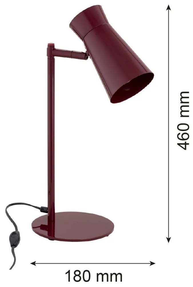 Lampa cu spot directionabil LORD 8877 bordo