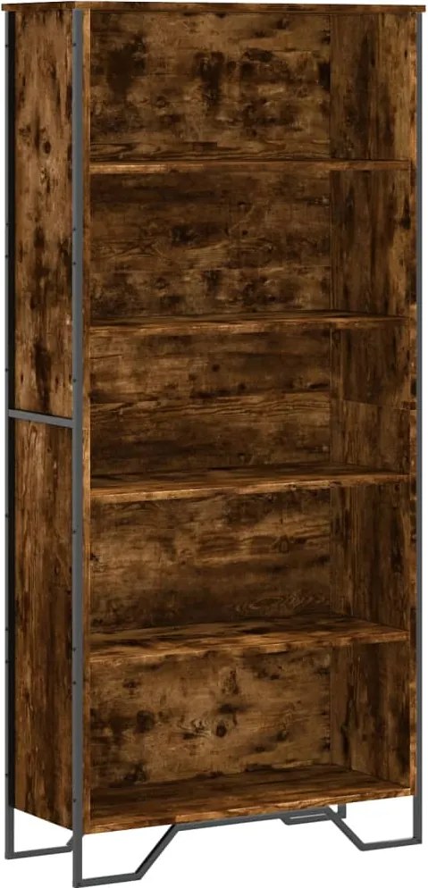 vidaXL Bibliotecă, stejar fumuriu, 80x31x169 cm, lemn prelucrat