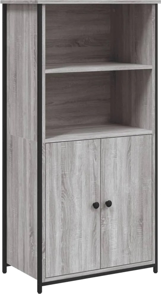 vidaXL Dulap înalt, gri sonoma, 62x36x121,5 cm, lemn compozit