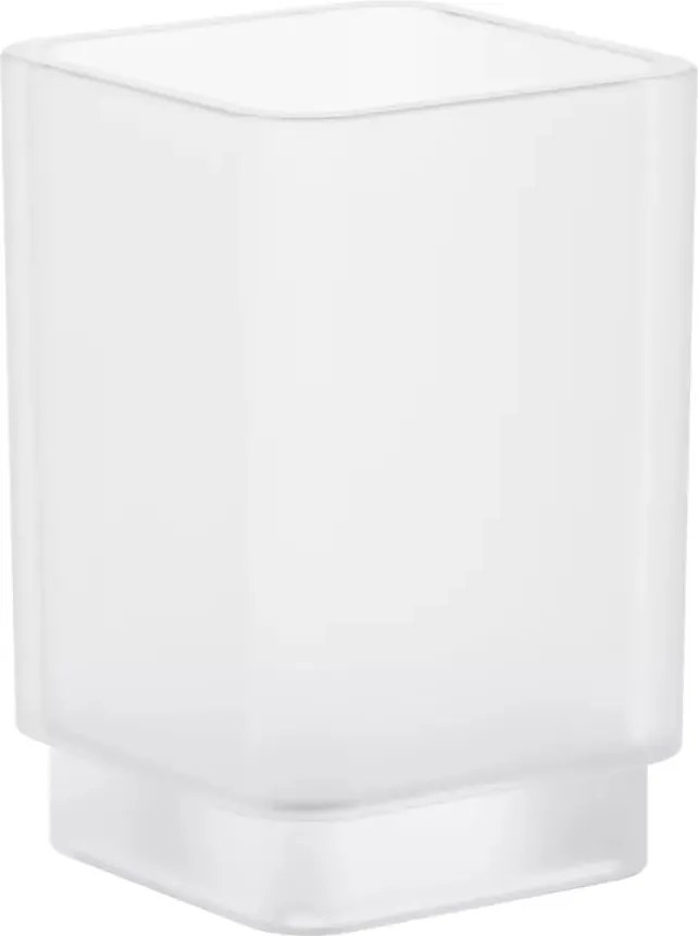 Pahar Grohe Selection Cube alb mat