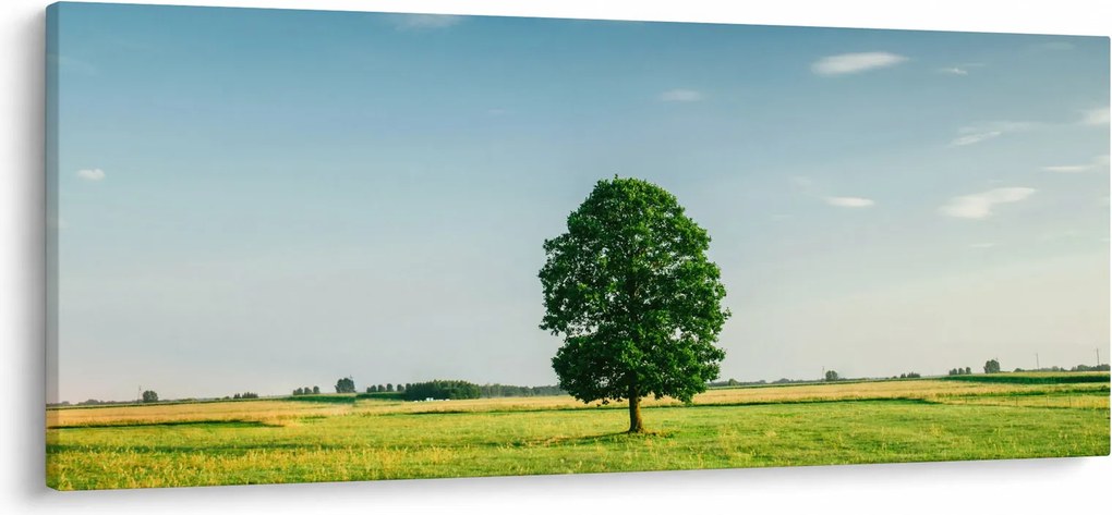 Tablu - Copac în luncă (120x50 cm)