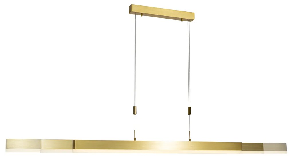 Verstelbare hanglamp goud 150 cm incl LED - Lamba