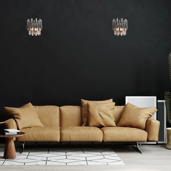 Aplică de cristal MADISON 2xE14/40W/230V crom