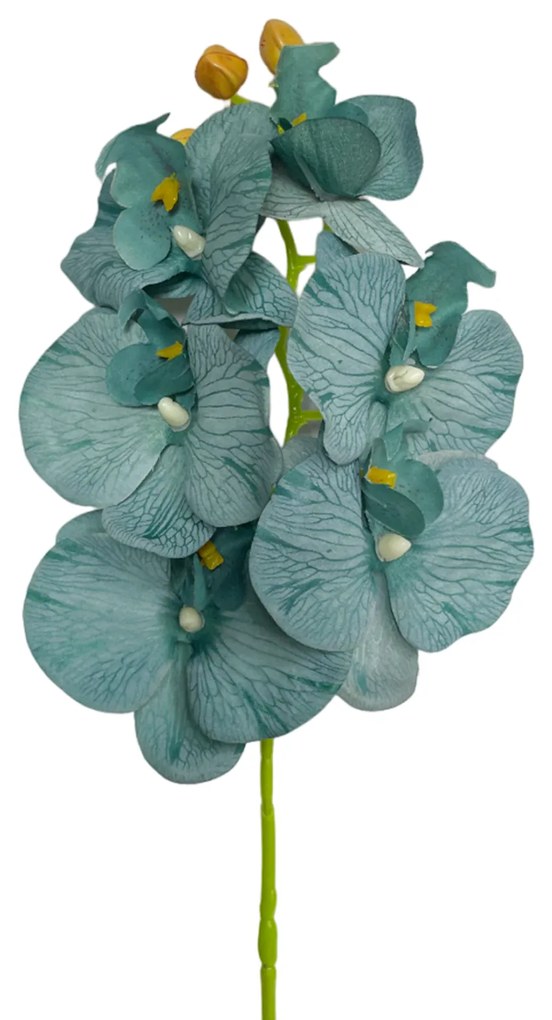 Orhidee turcoaz artificiala, Gloria, 70cm