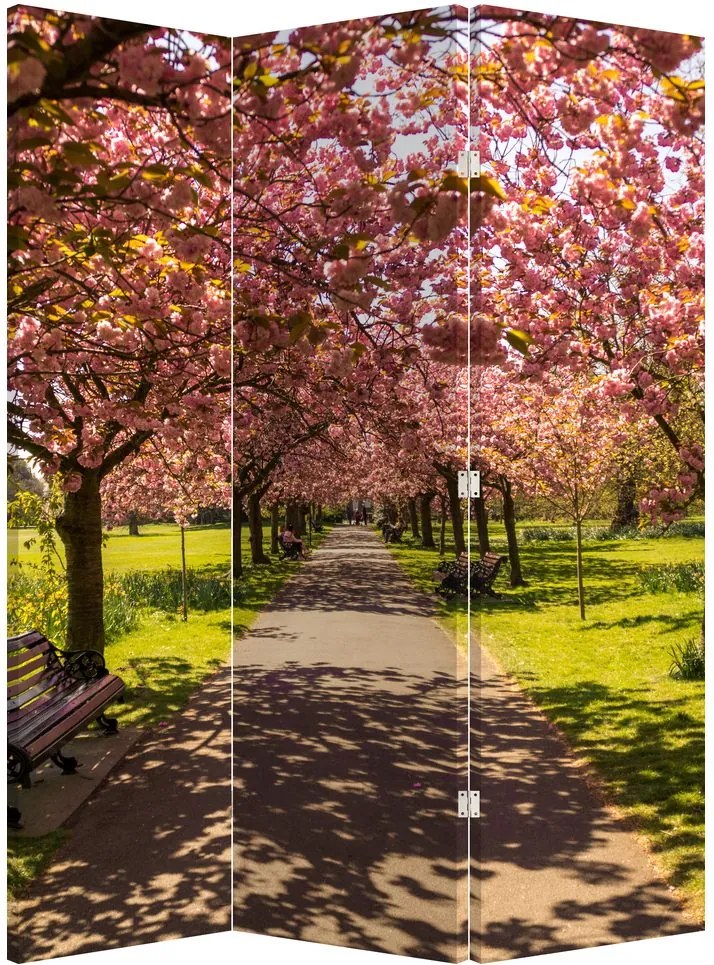 Paravan - Livada - cireși (126x170 cm)