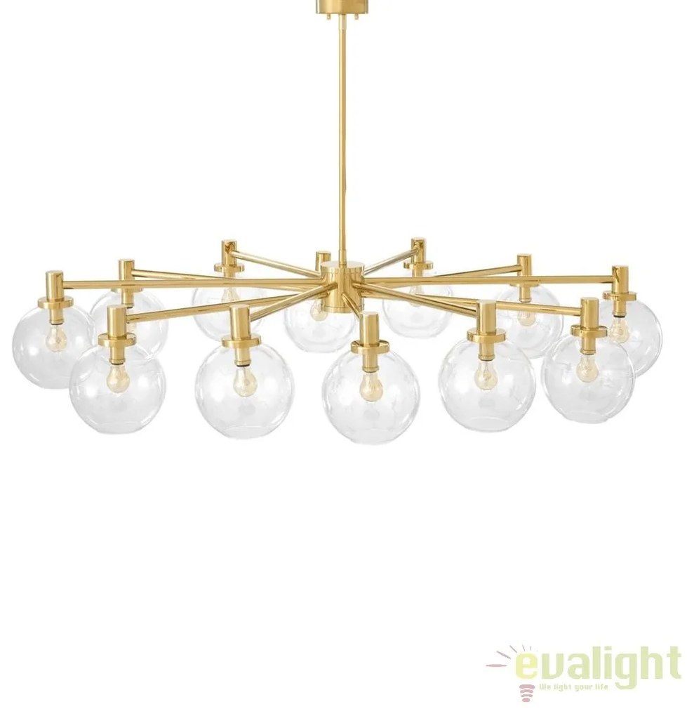 Candelabru design LUX cu 12 brate Selva auriu 111974 HZ