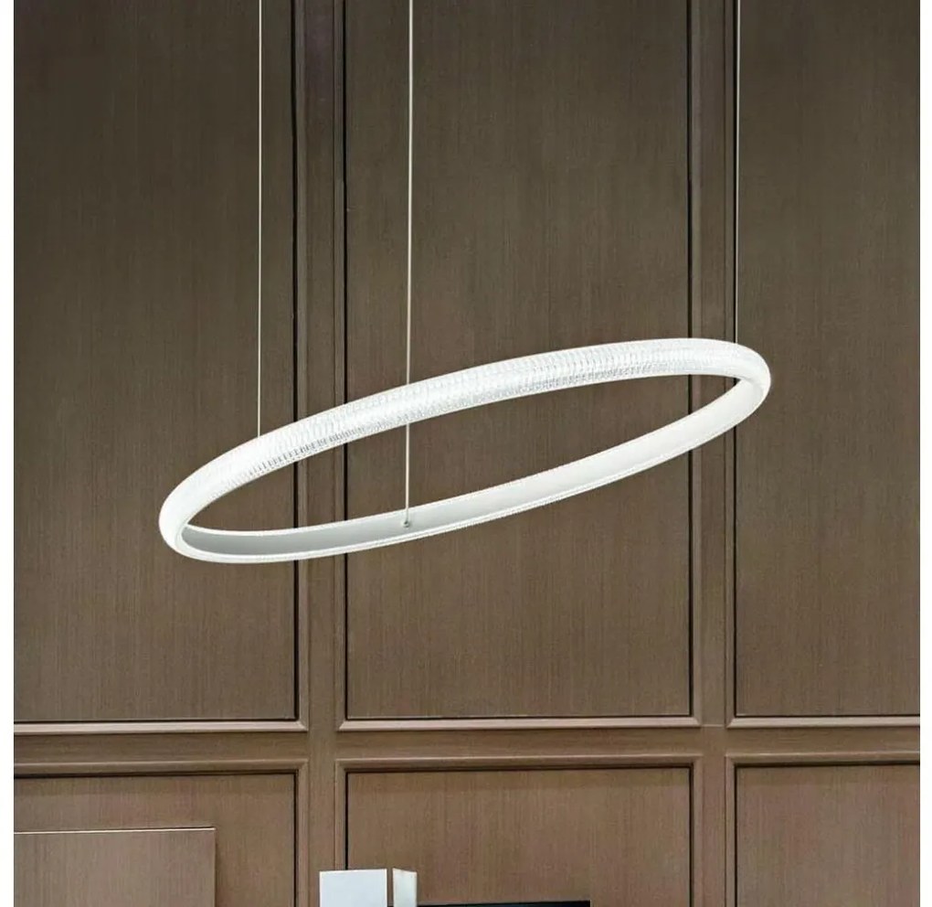 Lustră LED pe cablu Ideal Lux MIRACLE LED/37W/230V d. 60 cm CRI 90 crom mat