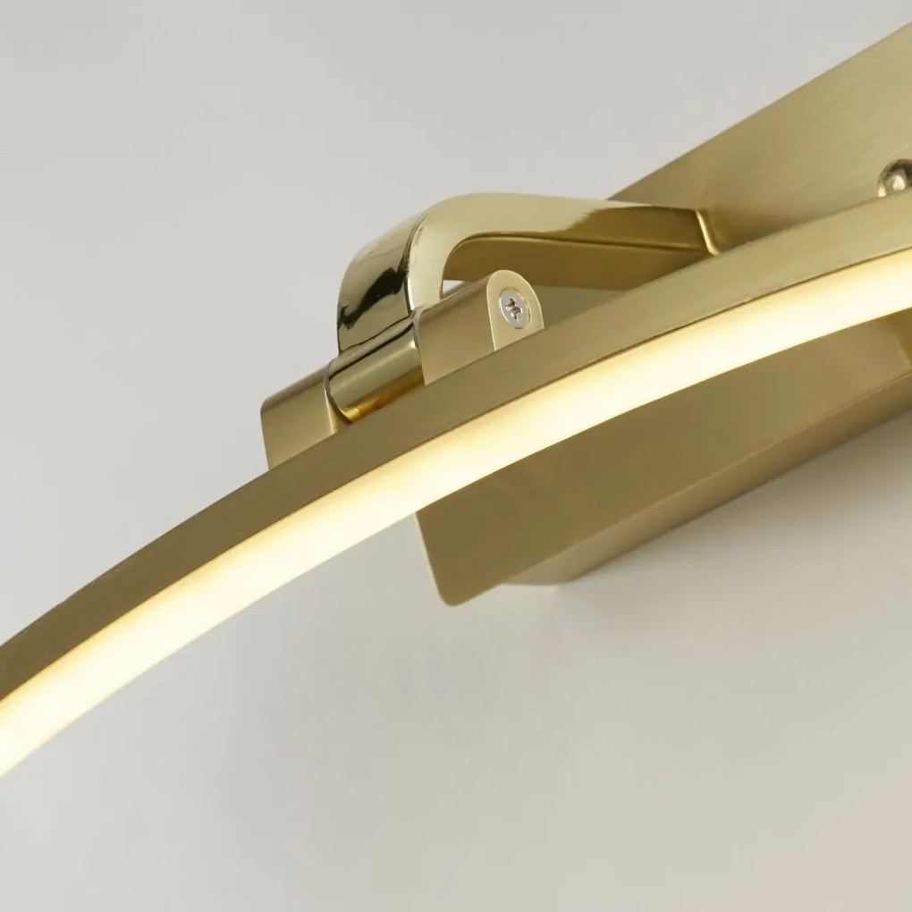 Aplica de perete LED pentru oglinda sau tablou Santorini alama, L-40cm