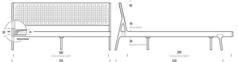 Pat matrimonial negru/în culoare naturală din lemn masiv de stejar 180x200 cm Fawn – Gazzda
