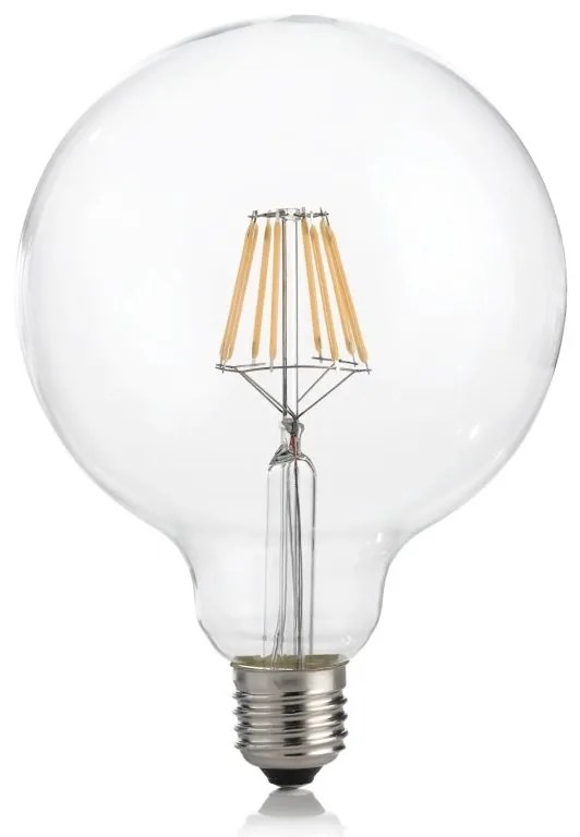 Bec LED, E27 globo d125 08w 3000k cri90 transparent