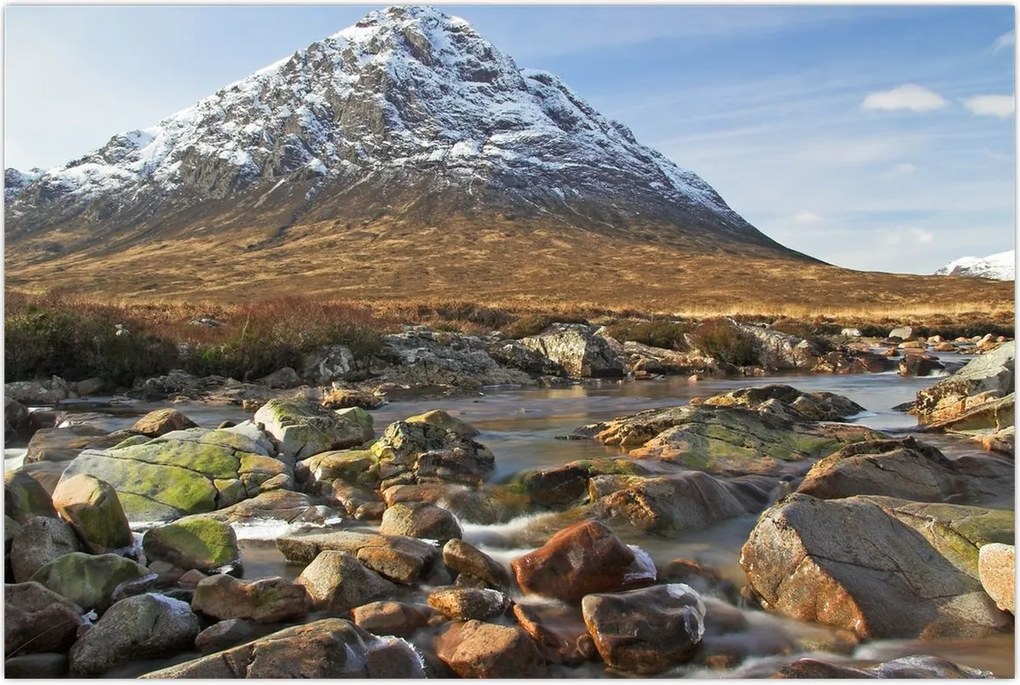 Tablou - Munte cu râu (90x60 cm)