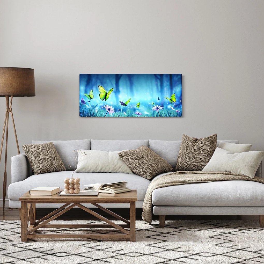 Tablou - Poiană mistică de pădure (120x50 cm)
