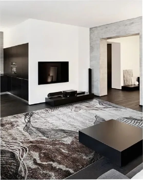 Covor Phoenix design abstract maro-bej 5034-744 Selectează mărime: 060 X 110