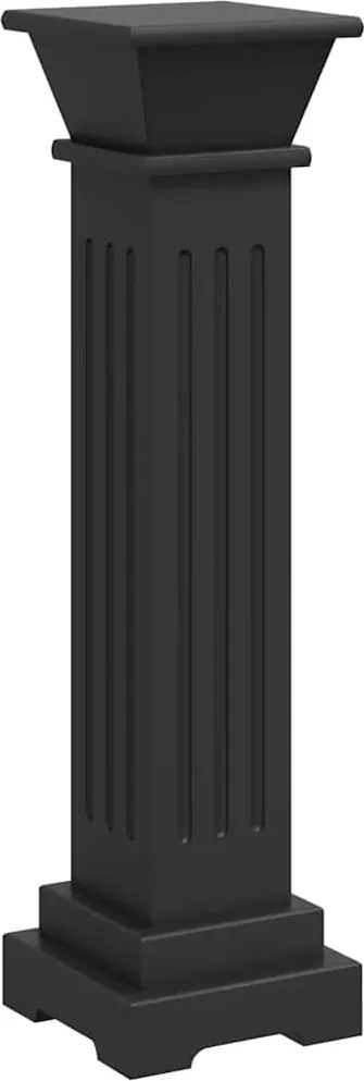 vidaXL Suport plante clasic formă stâlp pătrat negru 17x17x66 cm MDF