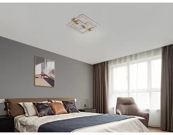 Lampă LED de tavan reglabilă, 140 W, 230 V, 3000-6500 K, cu telecomandă