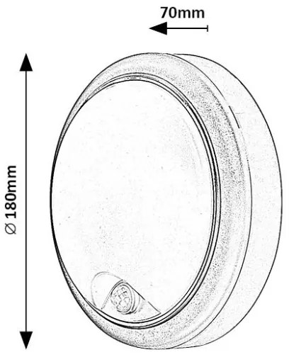Aplică LED de exterior cu senzor LED/15W/230V IP54 Rabalux 77028