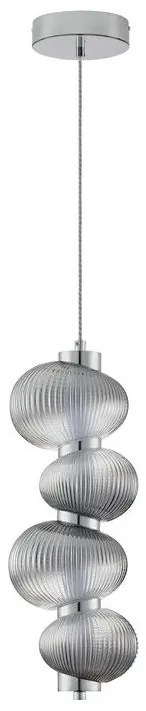 Lustra suspendata LED design modern Leda crom