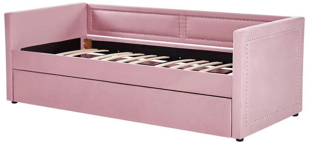 Pat extensibil 90x200 cm Mai (roz). 1035499