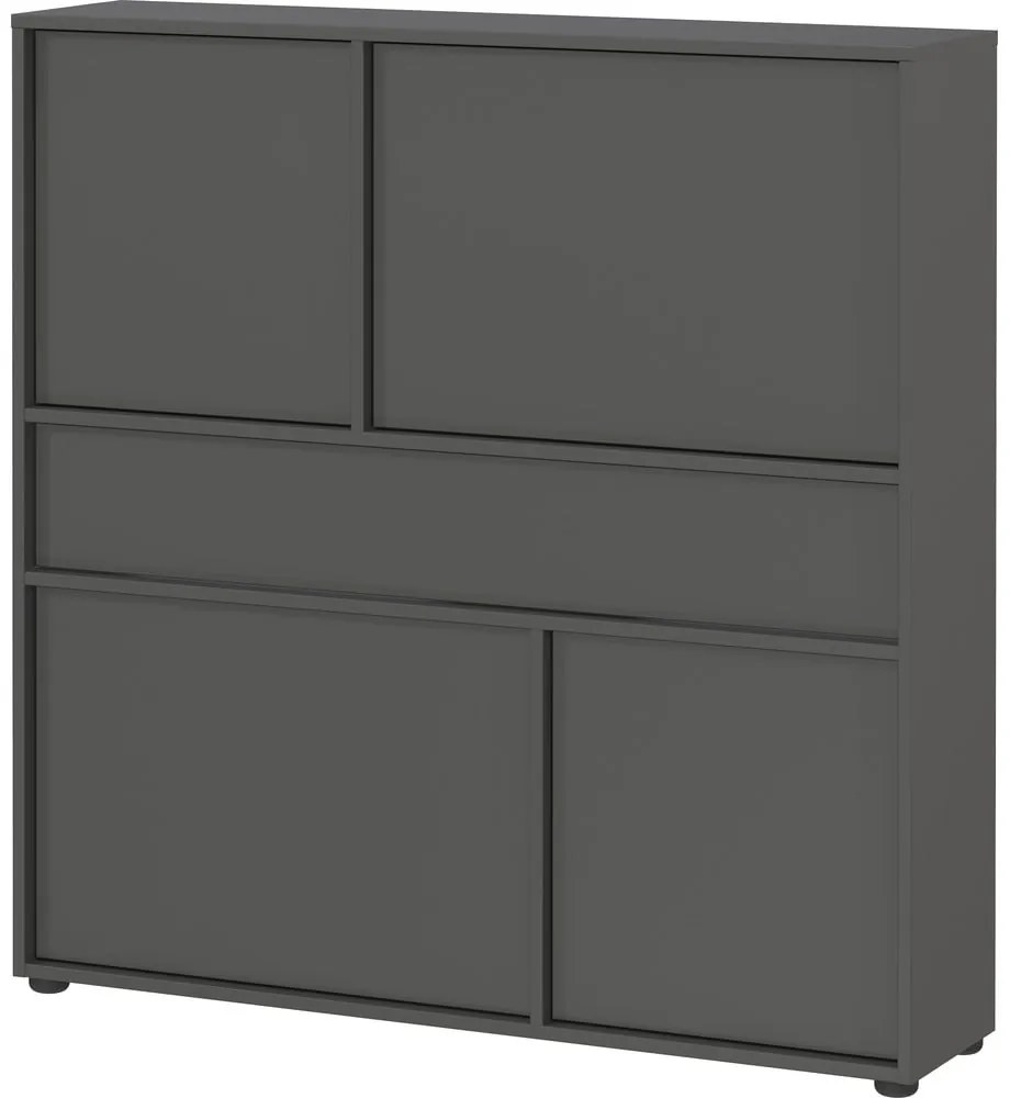 Dulap gri antracit 105x108x25 cm Ameca 2.0 – Germania