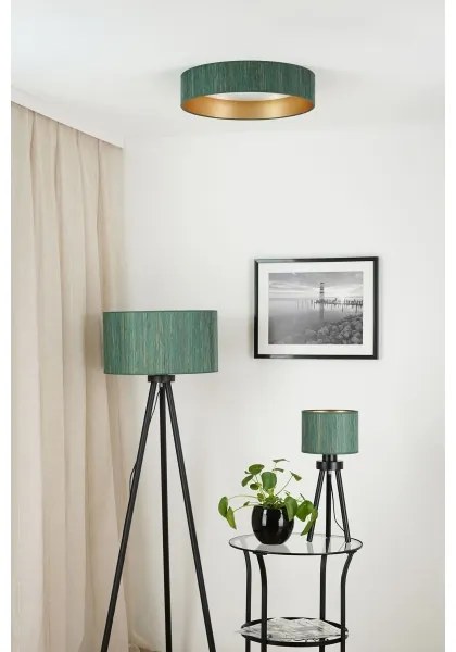 Brilagi - Plafonieră LED BOSTON ROLLER 24W/230V, Ø 45 cm, verde/auriu