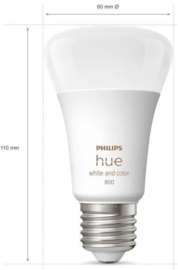 SET 4x bec LED dimabil Philips Hue WACA E27/6,5W/230V 2000-6500K